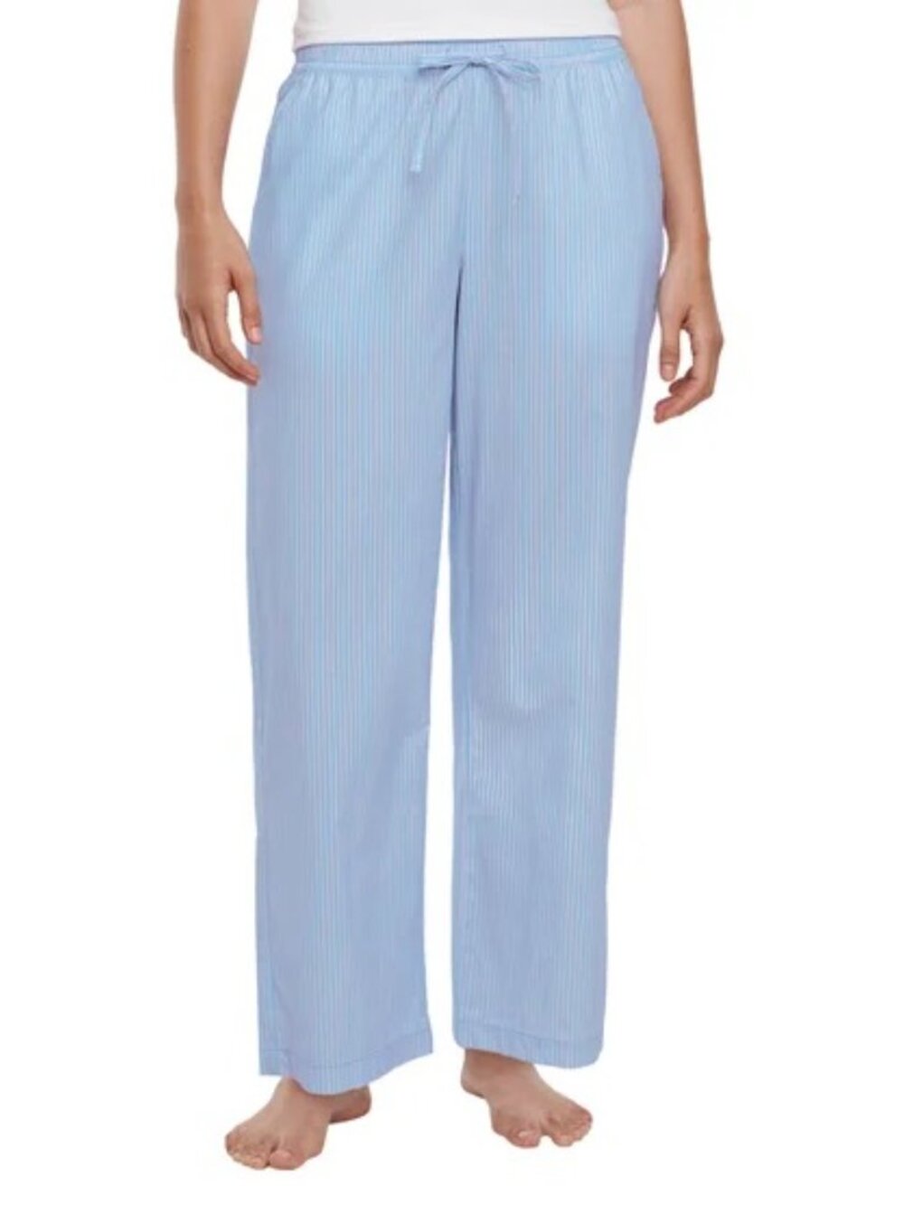 NEW GAP Womens 2 Pack Cotton PJ Pants L NWT Stripe Floral Blue Pajama - Picture 3 of 8